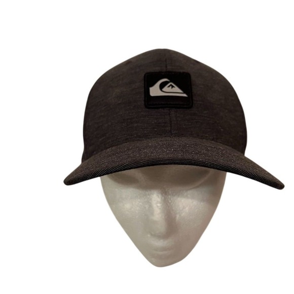 Quiksilver Men'M Flexfit Hat Gray Embroidered Logo Casual Cap M/M surf skate - Picture 1 of 10